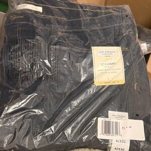 Levi's Signature Men's Dark Blue Straight Jeans